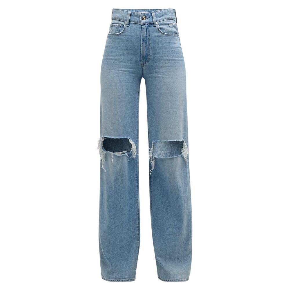 Paige Distressed Maeve Destructed Sasha 32 Inch Denim Jeans Size 30